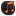 iTunes Orange S Icon 16x16 png